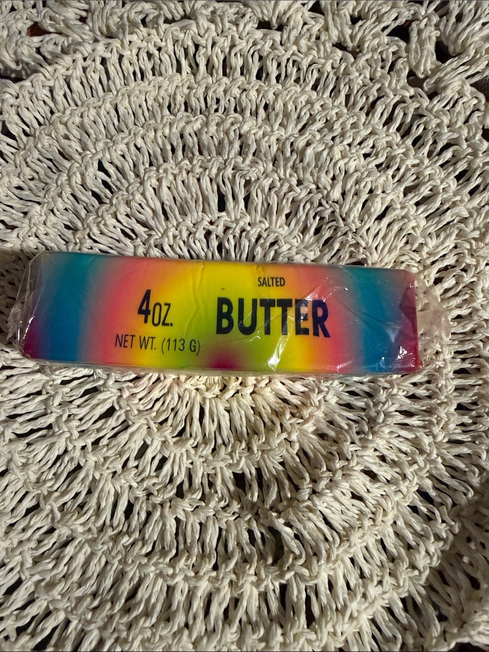 Rainbow Wrapped Salted Butter - 4 oz